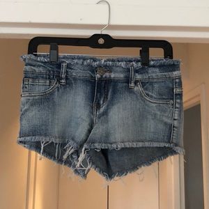 Denim shorts